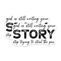 (2 Pack) God is Still Writing Your Story Magnets - Christian Inspirational Quote - Trusting Divine Plan Home Decor - 5 Inches On Longest Side - Thick Durable Magnet - Made in USA - MAG23708