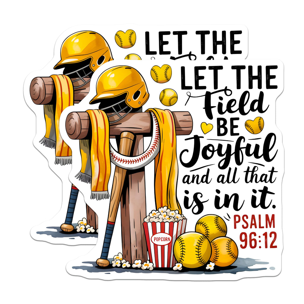 (2 Pack) Softball Bible Verse Magnets - Christian Sports Player - Coach Team Appreciation - 5 Inches On Longest Side - Thick Durable Magnet - Made in USA - MAG30719
