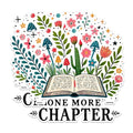 (2 Pack) One More Chapter Magnets - Book Lover Magnets - Reading Enthusiast Quote Magnets- 5" On Longest Side - for Fridges, Toolboxes, Cars - Made in USA - MAG2745