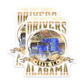 (2 Pack) Alabama Truck Driver Magnets - Best Trucker State Pride Decor - Semi Truck Enthusiast Highway Haulers - 5 Inches On Longest Side - Thick Durable Magnet - Made in USA - MAG19014
