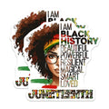 (2 Pack) Black History Stickers - Inspirational - Juneteenth - 5" On Longest Side - Sticks to Smooth Flat Surfaces - Made in USA - BMCS7862