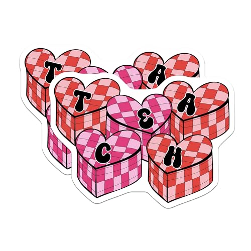 (2 Pack) Heart Shaped Alphabet Magnets - 5" On Longest Side - for Cars, Fridges, Toolboxes - Made in USA - MAG7661