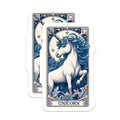 (2 Pack) Unicorn Magnets - Magical Horse Fantasy Art Decorative Accessories - Enchanting Mythical Creature Refrigerator Decor - 5 Inches On Longest Side - Thick Durable Magnet - Made in USA - MAG22498