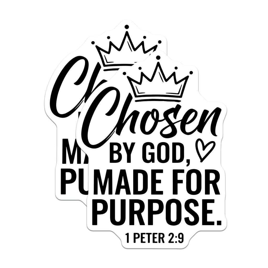 (2 Pack) Christian Magnets - Chosen by God - Inspirational Magnets - 5" On Longest Side - Premium Magnet - for Cars, Refrigerators, Toolboxes, Lockers - Made in USA - MAG15465