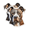 (2 Pack) Brindle Catahoula Leopard Dog Magnets - Unique Pet Lover Art Decor - Majestic Canine Home Accents - 5 Inches On Longest Side - Thick Durable Magnet - Made in USA - MAG24392