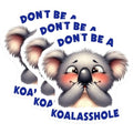 (3 Pack) Funny Koala Decals - Laptop Decals - Sarcastic Stickers - 3 Inches On Longest Side - Easy Peel & Apply - Made in USA - 3MCS8194