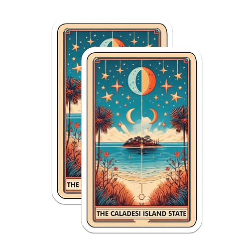 (2 Pack) Beach Vacation Magnet - Coastal Souvenir - 5" On Longest Side - Sticks to Smooth Flat Surfaces - Made in USA - MAG10302