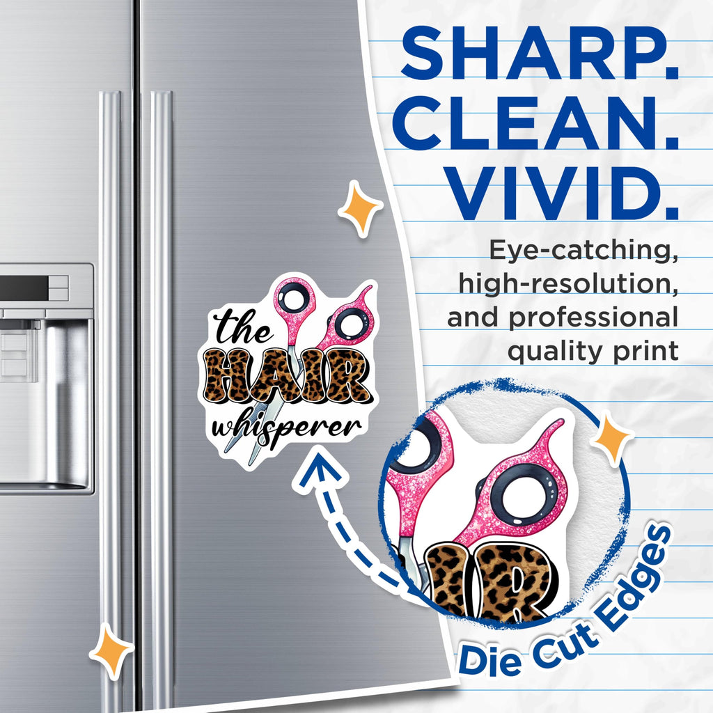 (2 Pack) Hair Whisperer Magnets - Beauty Stylist Decoration - Hairdresser - 5" On Longest Side - for Cars, Fridges, Toolboxes - Made in USA - MAG7574