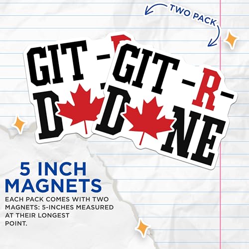 (2 Pack) 5" On Longest Side Magnet - Sticks to Smooth Flat Surfaces - Made in USA - MAG10179