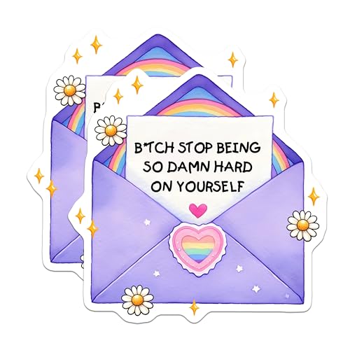 (2 Pack) Motivational Affirmation Magnets - Encouraging Words - Uplifting and Inspirational Decor - 5" On Longest Side - for Cars, Fridges, Toolboxes - Made in USA - MAG7521