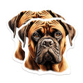 (2 Pack) Bullmastiff Magnets - Dog Breed Decor - Pet Lover Accessory - 5 Inches On Longest Side - Thick Durable Magnet - Made in USA - MAG25547