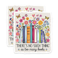 (2 Pack) Book Lover Magnets - Reading Quote Art - Literary Bookshelf Decor - 5 Inches On Longest Side - Thick Durable Magnet - Made in USA - MAG21700
