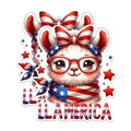 (2 Pack) Patriotic Llama Magnets - USA Patriotic Animal Magnets - Cute American Llama Magnets- 5" On Longest Side - for Fridges, Toolboxes, Cars - Made in USA - MAG2720