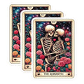 (3 Pack) Romantic Skeletons Decals - Tarot Card Decal - Love Decal - 3 Inches On Longest Side - Easy Peel & Apply - Made in USA - 3MCS4257
