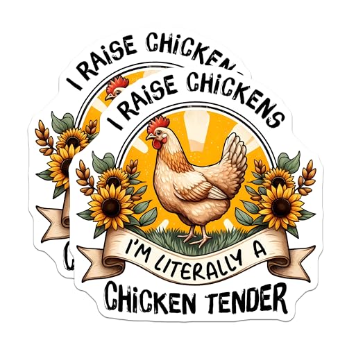 (2 Pack) I Raise Chickens Magnets - Chicken Tender Design - 5" On Longest Side - for Cars, Fridges, Toolboxes - Made in USA - MAG8094