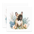 (2 Pack) French Bulldog Magnets - Floral Dog Decor - Cute Puppy Fridge Decor - 5" On Longest Side - Premium Magnet - for Cars, Refrigerators, Toolboxes, Lockers - Made in USA - MAG15323