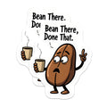 (2 Pack) Coffee Bean Magnets - Funny Coffee Pun Decor - Kitchen Fridge Office Humor - Bean There Done that - 5 Inches On Longest Side - Thick Durable Magnet - Made in USA - MAG39334