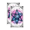 (2 Pack) Spectral Amulet Stickers - Mystical Pentagram Stickers - Fantasy Magic Emblem Stickers - 5" On Longest Side - Sticks to Any Smooth Flat Surface - Made in USA - BMCS3593