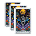 (3 Pack) Hanged Man Tarot Decals - Gothic Card - Occult Laptop Decals - 3 Inches On Longest Side - Easy Peel & Apply - Made in USA - 3MCS4191