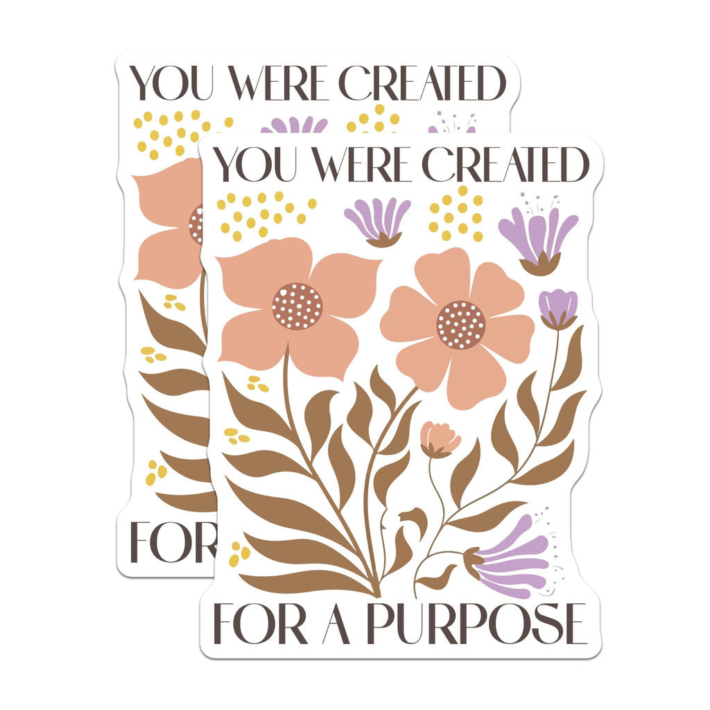 (2 Pack) Floral Quote Magnets - Inspirational Saying - Motivational Flowers - 5" On Longest Side - Premium Magnet - for Cars, Refrigerators, Toolboxes, Lockers - Made in USA - MAG16963