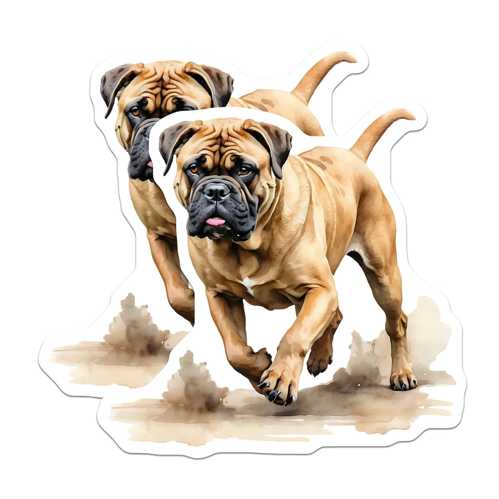 (2 Pack) Bullmastiff Magnets - Dog Breed Decor - Refrigerator Magnets - 5" On Longest Side - Premium Magnet - for Cars, Refrigerators, Toolboxes, Lockers - Made in USA - MAG14746