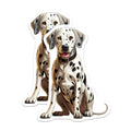 (2 Pack) Dalmatian Dog Magnets - Cute Dog Lover - Pet Owner Refrigerator Decor - 5 Inches On Longest Side - Thick Durable Magnet - Made in USA - MAG29181