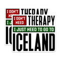 (2 Pack) Iceland Travel Magnets - Funny Vacation Quote Saying - Wanderlust Adventure Decor for Travelers - 5 Inches On Longest Side - Thick Durable Magnet - Made in USA - MAG37507