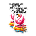 (2 Pack) Flamingo Magnets - Funny Quote Magnets - Flamingo On Books Magnet - 5" On Longest Side - Premium Magnet - for Cars, Refrigerators, Toolboxes, Lockers - Made in USA - MAG16791