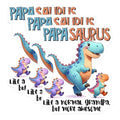 (3 Pack) Papa Saurus Decals - Dinosaur Dad - Awesome Grandpa Decals - 3 Inches On Longest Side - Easy Peel & Apply - Made in USA - 3MCS6237