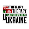 (2 Pack) Ukraine Support Magnets - Activist Statement - Freedom Message - Solidarity Decor for Fridge - 5 Inches On Longest Side - Thick Durable Magnet - Made in USA - MAG39256