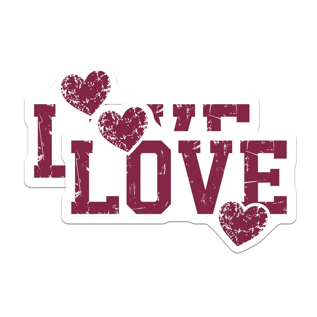(2 Pack) Love Heart Magnets - Romantic Sayings Fridge Magnets - Valentine's Day Decor - 5" On Longest Side - Premium Magnet - for Cars, Refrigerators, Toolboxes, Lockers - Made in USA - MAG15507