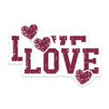 (2 Pack) Love Heart Magnets - Romantic Sayings Fridge Magnets - Valentine's Day Decor - 5" On Longest Side - Premium Magnet - for Cars, Refrigerators, Toolboxes, Lockers - Made in USA - MAG15507