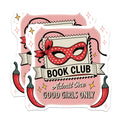 (2 Pack) Book Club Magnets - Masquerade Mask Decor - Spicy Reading Accessories - 5 Inches On Longest Side - Thick Durable Magnet - Made in USA - MAG22016
