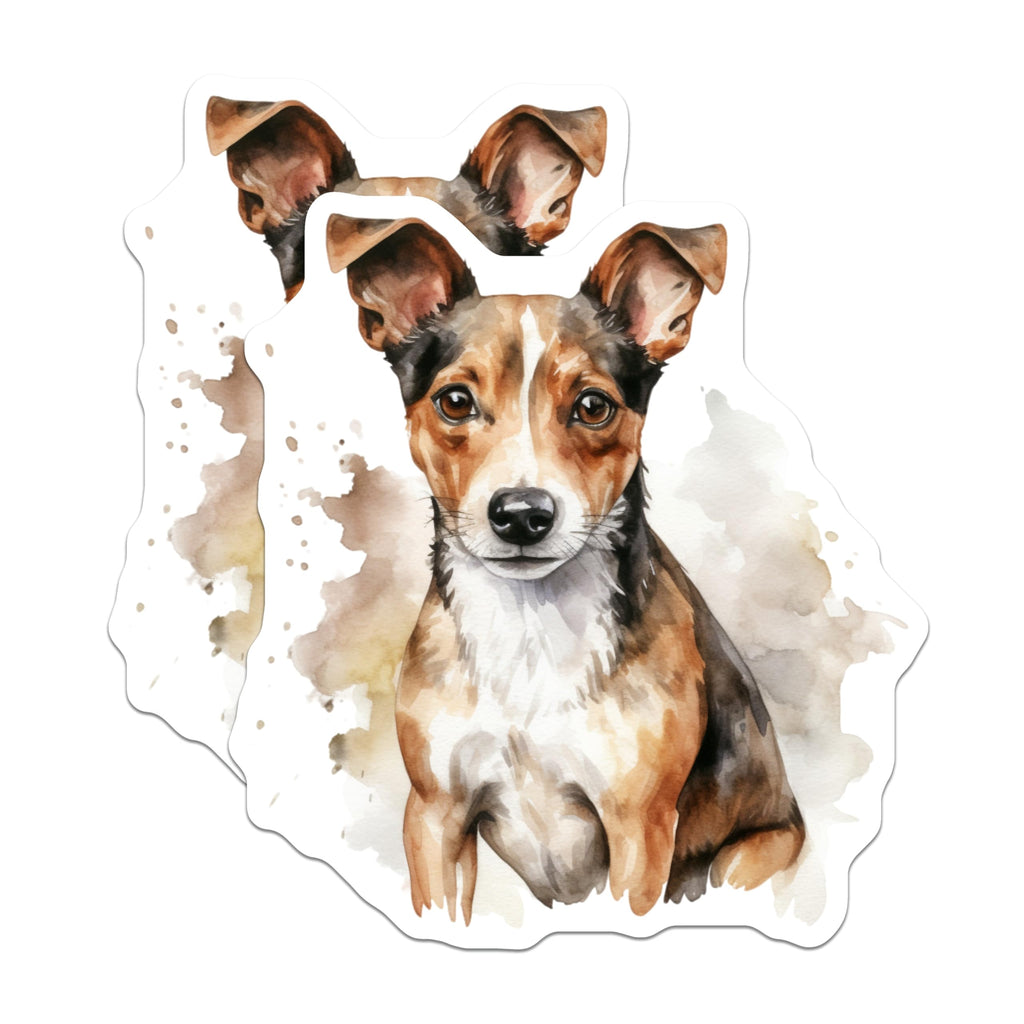 (2 Pack) Watercolor Dog Magnets - Cute Pet Lover Decor - Puppy Animal Fridge Magnets - 5 Inches On Longest Side - Thick Durable Magnet - Made in USA - MAG25034