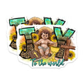 (2 Pack) Christian Christmas Magnets - Joy to The World Decor - Baby Jesus Nativity Scene - Rustic Farmhouse Faith Art - 5 Inches On Longest Side - Thick Durable Magnet - Made in USA - MAG29745