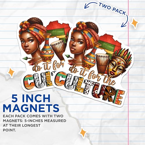 (2 Pack) Do It for The Culture Magnets - 5" On Longest Side - for Cars, Fridges, Toolboxes - Made in USA - MAG7860