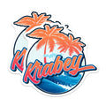 (2 Pack) Krabey Thailand Magnets - Travel Souvenir Magnets - Tropical Island Vacation Decor - 5" On Longest Side - Premium Magnet - for Cars, Refrigerators, Toolboxes, Lockers - Made in USA - MAG18117