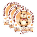 (3 Pack) Capybara Decals - Cute Rodent Stickers - Because Cats are So Yesterday Laptop Decal - 3 Inches On Longest Side - Easy Peel & Apply - Made in USA - 3MCS2528