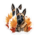(2 Pack) German Shepherd Magnets - Malinois Dog Autumn Decor - Pet Lover Fall Fridge Magnets - 5 Inches On Longest Side - Thick Durable Magnet - Made in USA - MAG29252
