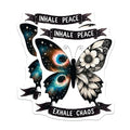 (2 Pack) Inspirational Butterfly Art Magnet - Motivational Home Decor - 5" On Longest Side - Sticks to Smooth Flat Surfaces - Made in USA - MAG9744