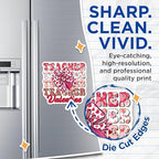 (2 Pack) Teacher Valentine Magnets - Teacher Appreciation - Valentine's Day Classroom Decor - 5" On Longest Side - for Cars, Fridges, Toolboxes - Made in USA - MAG7649