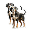 (2 Pack) Greater Swiss Mountain Dog Magnets - Swissy Pet Lover Decor - Large Breed Dog Mom Dad Home Accessory - 5 Inches On Longest Side - Thick Durable Magnet - Made in USA - MAG28729
