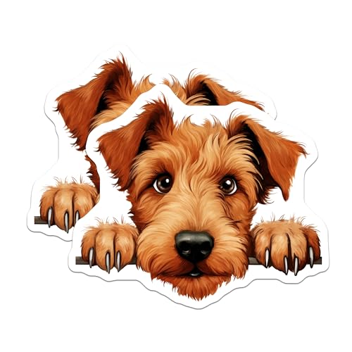 (2 Pack) Animal Lover Decor Magnet - 5" On Longest Side - Sticks to Smooth Flat Surfaces - Made in USA - MAG10201