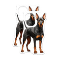 (2 Pack) Doberman Pinscher Magnets - Dog Owner Decor - Canine Lover Accessory - 5 Inches On Longest Side - Thick Durable Magnet - Made in USA - MAG27190