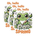 (3 Pack) Frog Spring Decals - Cute Animal Sticker - Laptop Decal - Planner Decals - 3 Inches On Longest Side - Easy Peel & Apply - Made in USA - 3MCS6774