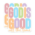 (2 Pack) God is Good All The Time Magnets - Christian Affirmation - Inspirational Religious Decor - 5 Inches On Longest Side - Thick Durable Magnet - Made in USA - MAG28707