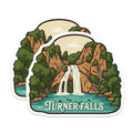(2 Pack) Turner Falls Magnets - Oklahoma Travel Souvenir - Scenic Nature Landscape - 5 Inches On Longest Side - Thick Durable Magnet - Made in USA - MAG20010