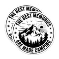 (2 Pack) Camping Magnets - Outdoor Adventure Decor - Nature Lover Refrigerator Accessory - Camper Life Souvenir - 5 Inches On Longest Side - Thick Durable Magnet - Made in USA - MAG36868