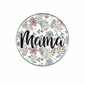 (3 Pack) Mama Flower Decals - Floral Laptop Decal - Mother's Day Gift Decals - 3 Inches On Longest Side - Easy Peel & Apply - Made in USA - 3MCS7727