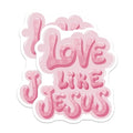 (2 Pack) Love Like Jesus Magnets Magnets - 5" On Longest Side - Made in USA - Sticks to Refrigerators & Metal Surfaces - MAG8949